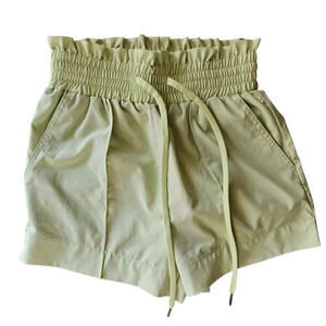 Vanilla Star Women Mint Yellow Drawstring Shorts Size XS